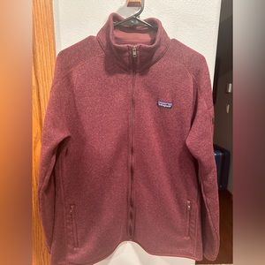 Womens Patagonia Better Sweater fleece jacket color (Mauve) size (XL)